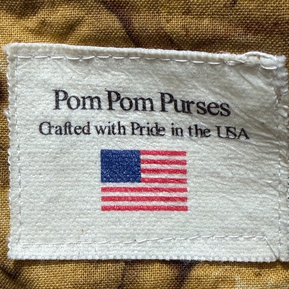 Vintage Burlap Tan Shoulder Bag - Picture 3 of 4